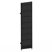 Modular Wall Bay – Single Post – Perforated – Matte Black