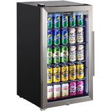 Fridge S/S Single Door (LH) 470 MM (W) x 500 mm (D) x 850 MM (H) HUS-SC88L-SS (Use without Base Cabinet)