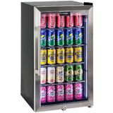 Fridge S/S Single Door (RH) 470 MM (W) x 500 mm (D) x 850 MM (H) HUS-SC88-SS (Use without Base Cabinet)