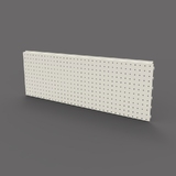 Clip In Panel - W600xH200 - Perforated - Pearl White