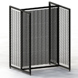 H Gondola - Wire Mesh - No Base - W900xH1360 - Matte Black