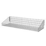 Wire Basket - W1200xD400 - Solid Weld Point - W15xH50 Mesh - Zinc