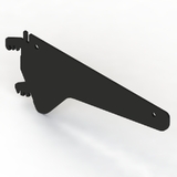 Bracket - D200 - to Suit D200 Steel Shelf - for Queue Gondola - Matte Black