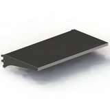 Shelf Kit - Steel - W900xD450 - w/. Double Stiffener - 50mm Pitch - Matte Black