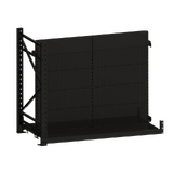 Add Bay - Heavy Duty Gondola - W1940xH1600xD1067 - Perforated - Matte Black