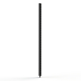 Post - Wall Bay (Modular Upright) - H1600 - Single Post - NO LEG - w/. Fixing Points - Matte Black
