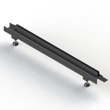 Strut Bar - D600 - Drop In Under Shelf Supports - Matte Black