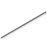 Back Bar - Drop In - W2760xH25xD25 - for Behind Shelves - Matte Black